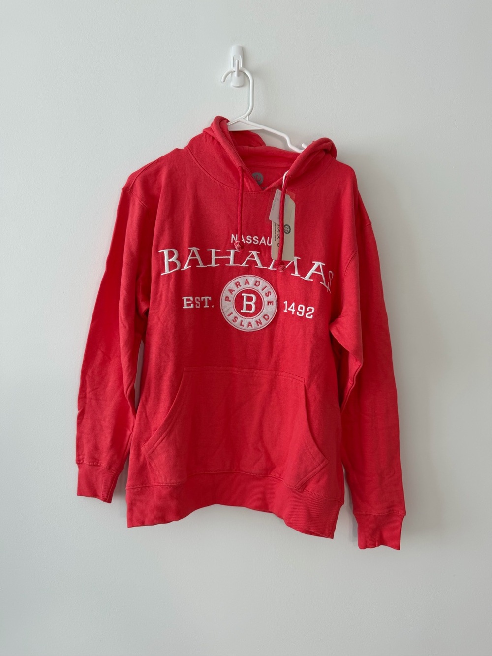 Coral Graphic Hoodie - Women's Pullover with Logo